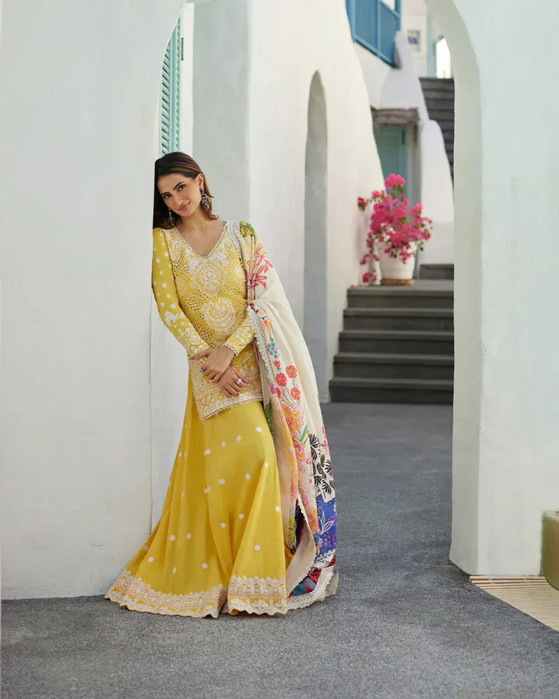 Faiza Saqlain | Liliana Luxury Lawn 24 | Talin by Faiza Saqlain - Designer Dress  - Type : Ladies Clothes - Available at Libayah - 100% Original 