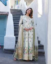 Faiza Saqlain | Liliana Luxury Lawn 24 | Avelina by Faiza Saqlain - Designer Dress  - Type : Ladies Clothes - Available at Libayah - 100% Original 