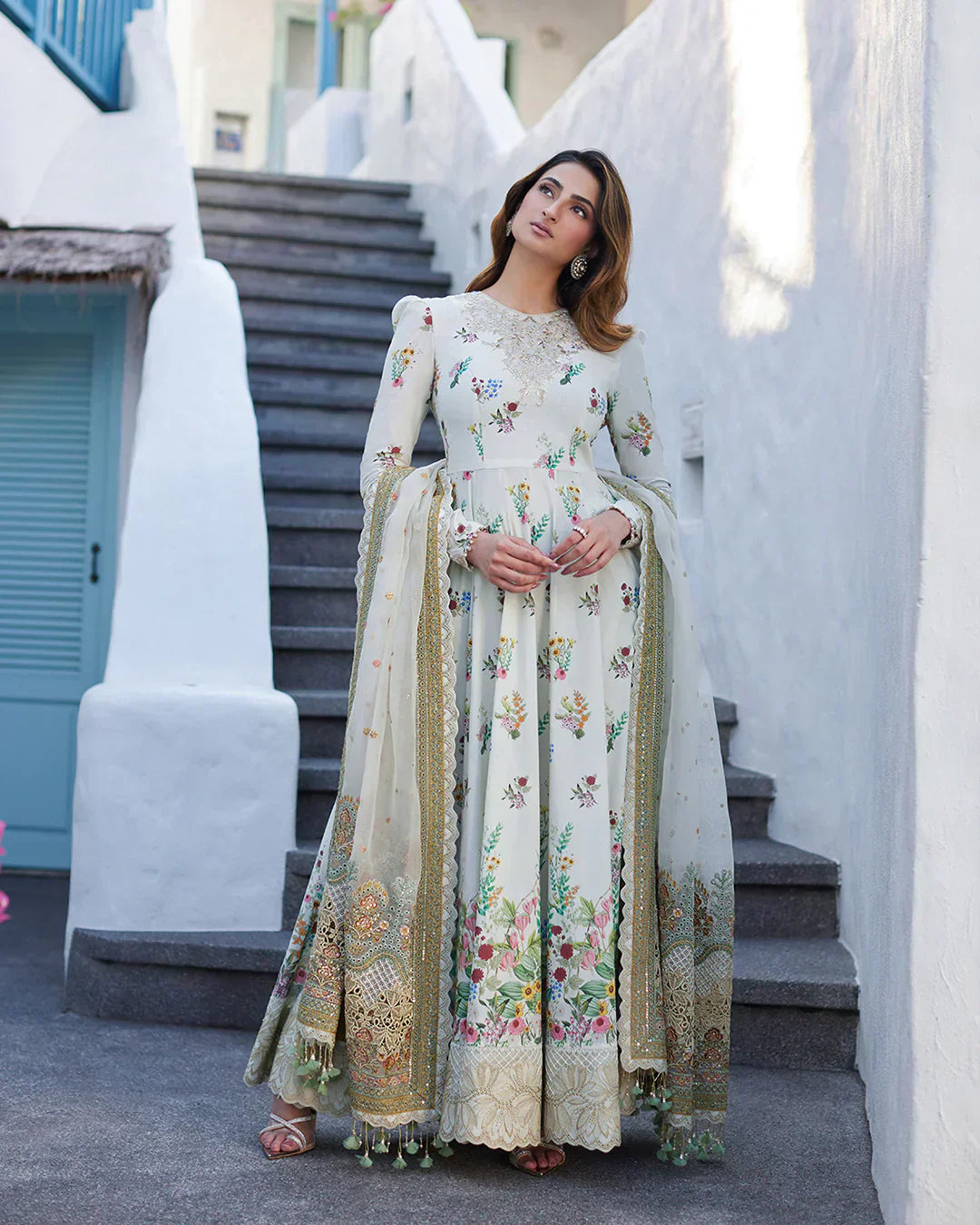 Faiza Saqlain | Liliana Luxury Lawn 24 | Avelina by Faiza Saqlain - Designer Dress  - Type : Ladies Clothes - Available at Libayah - 100% Original 