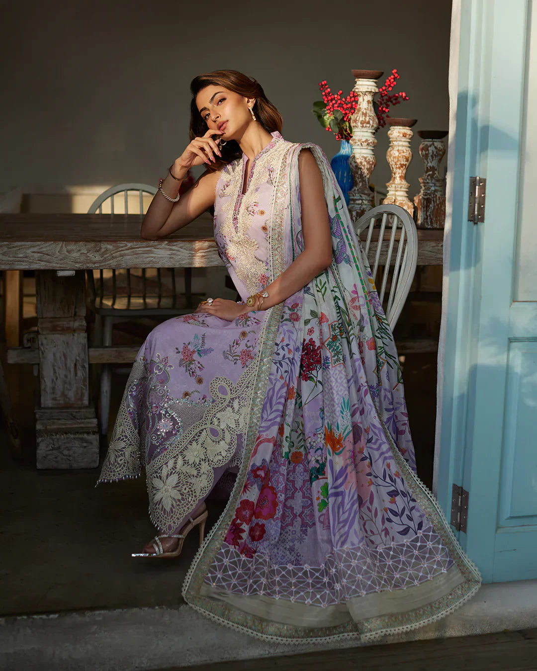 Faiza Saqlain | Liliana Luxury Lawn 24 | Nazeli by Faiza Saqlain - Designer Dress  - Type : Ladies Clothes - Available at Libayah - 100% Original 
