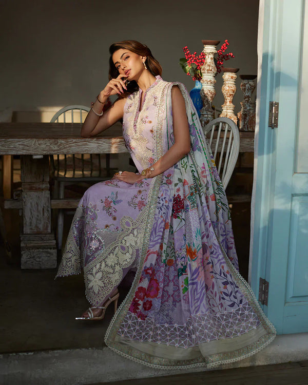 Faiza Saqlain | Liliana Luxury Lawn 24 | Nazeli by Faiza Saqlain - Designer Dress  - Type : Ladies Clothes - Available at Libayah - 100% Original 