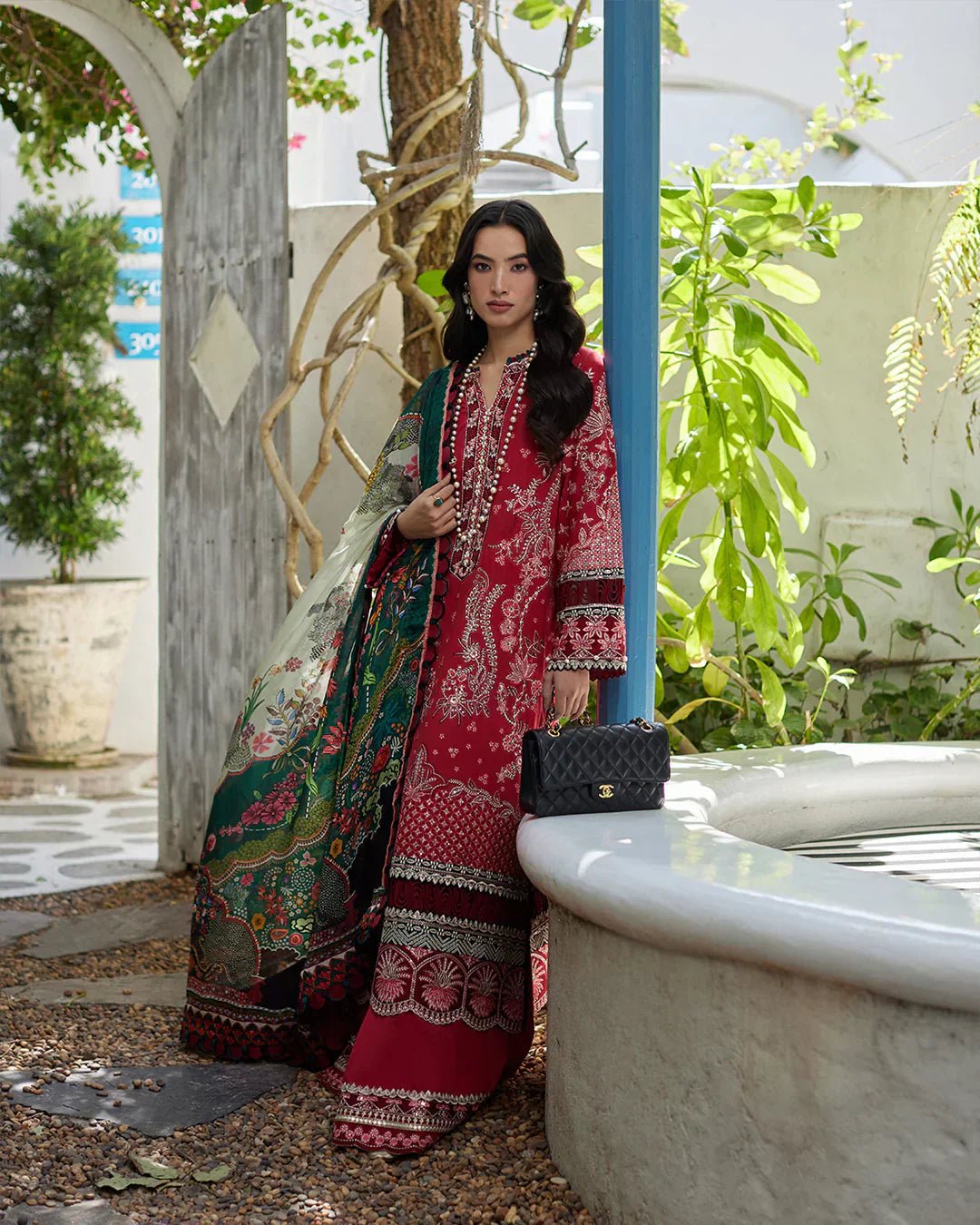 Faiza Saqlain | Liliana Luxury Lawn 24 | Sivana by Faiza Saqlain - Designer Dress  - Type : Ladies Clothes - Available at Libayah - 100% Original 