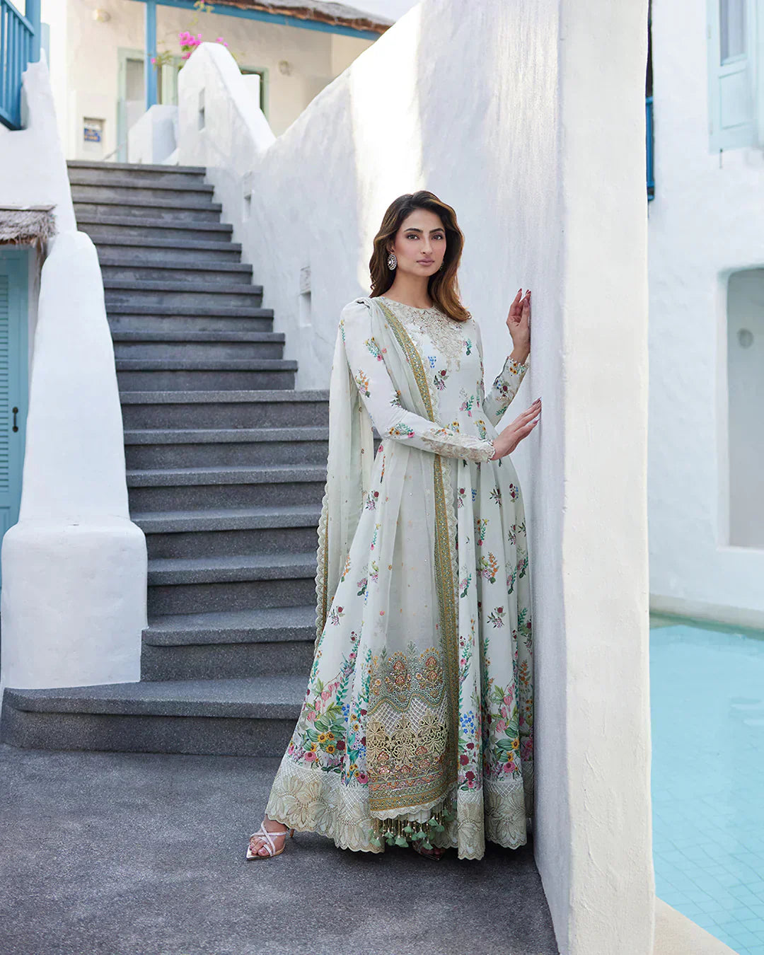 Faiza Saqlain | Liliana Luxury Lawn 24 | Avelina by Faiza Saqlain - Designer Dress  - Type : Ladies Clothes - Available at Libayah - 100% Original 