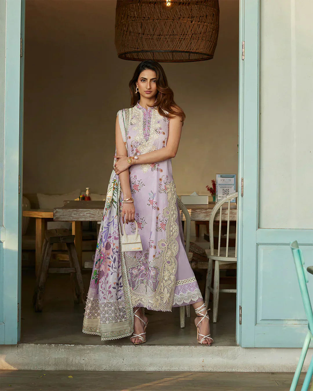 Faiza Saqlain | Liliana Luxury Lawn 24 | Nazeli by Faiza Saqlain - Designer Dress  - Type : Ladies Clothes - Available at Libayah - 100% Original 