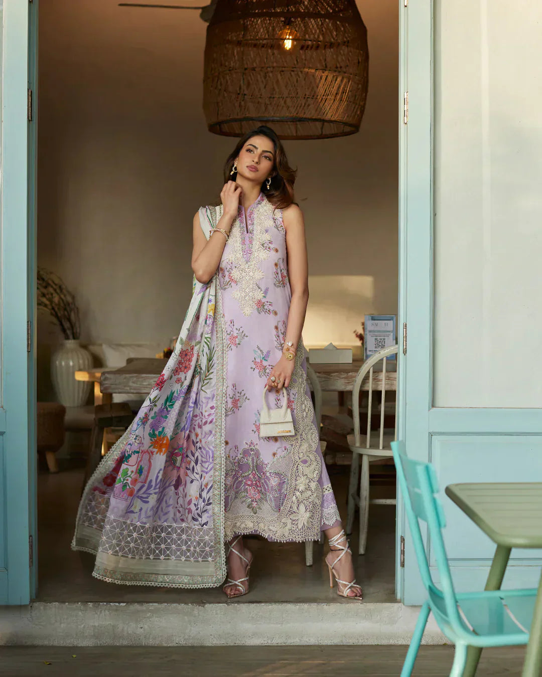 Faiza Saqlain | Liliana Luxury Lawn 24 | Nazeli by Faiza Saqlain - Designer Dress  - Type : Ladies Clothes - Available at Libayah - 100% Original 