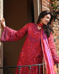 Mushq | Amoi Luxury Lawn | Falling Petals - by Libayah - Registered Vendor of : Mushq - 100% Original Designer Dress
