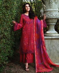 Mushq | Amoi Luxury Lawn | Falling Petals - by Libayah - Registered Vendor of : Mushq - 100% Original Designer Dress