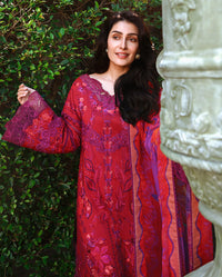 Mushq | Amoi Luxury Lawn | Falling Petals - by Libayah - Registered Vendor of : Mushq - 100% Original Designer Dress