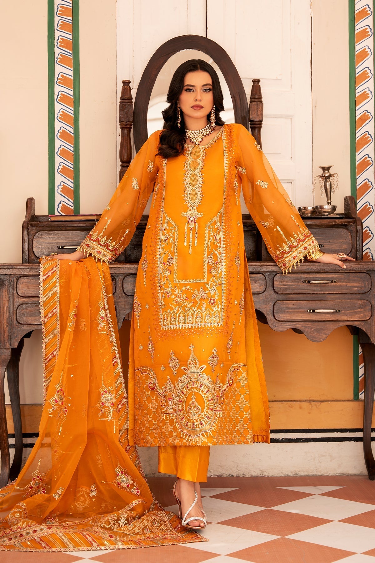 Rajwani | Luxury Formals | NAZNEEN by Rajwani - Designer Dress - Type: Ladies Clothes - Available at Libayah - 100% Original