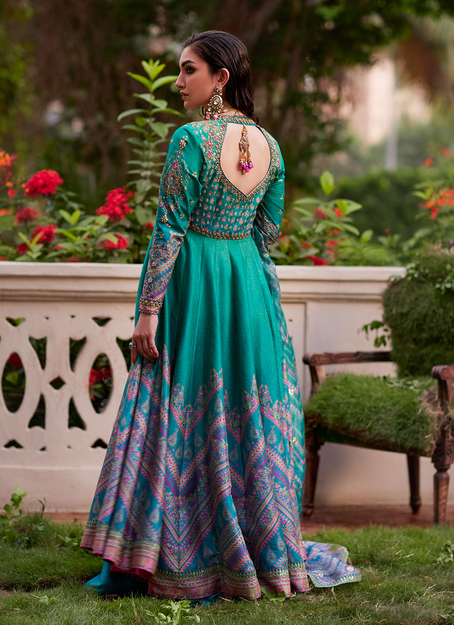 Farah Talib Aziz | Mayna Festive Prints 24 | Aalam Kalidaar And Dupatta by Farah Talib Aziz - Designer Dress - Type: Ladies Clothes - Available at Libayah - 100% Original