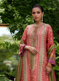 Farah Talib Aziz | Mayna Festive Prints 24 | Bazif Burnt Orange Shirt And Dupatta by Farah Talib Aziz - Designer Dress - Type: Ladies Clothes - Available at Libayah - 100% Original