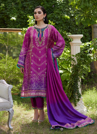 Farah Talib Aziz | Mayna Festive Prints 24 | Tazeen Magenta Ombre Shirt And Dupatta by Farah Talib Aziz - Designer Dress - Type: Ladies Clothes - Available at Libayah - 100% Original