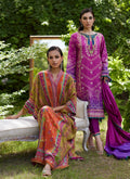 Farah Talib Aziz | Mayna Festive Prints 24 | Tazeen Magenta Ombre Shirt And Dupatta by Farah Talib Aziz - Designer Dress - Type: Ladies Clothes - Available at Libayah - 100% Original