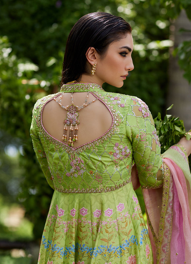 Farah Talib Aziz | Mayna Festive Prints 24 | Limees Kalidaar With Dupatta by Farah Talib Aziz - Designer Dress - Type: Ladies Clothes - Available at Libayah - 100% Original