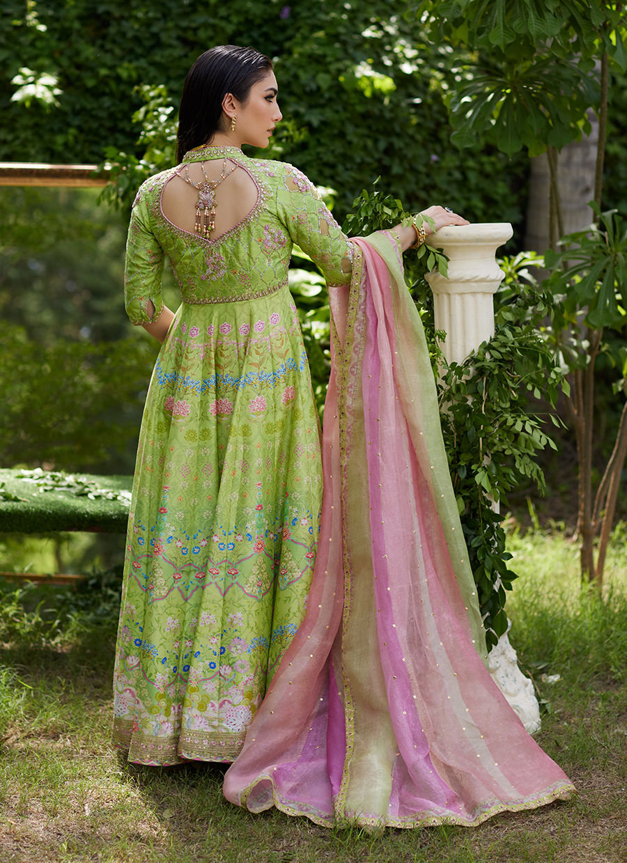 Farah Talib Aziz | Mayna Festive Prints 24 | Limees Kalidaar With Dupatta by Farah Talib Aziz - Designer Dress - Type: Ladies Clothes - Available at Libayah - 100% Original