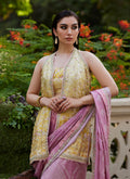 Farah Talib Aziz | Mayna Festive Prints 24 | Iqala Saree, Blouse And Jacket by Farah Talib Aziz - Designer Dress - Type: Ladies Clothes - Available at Libayah - 100% Original