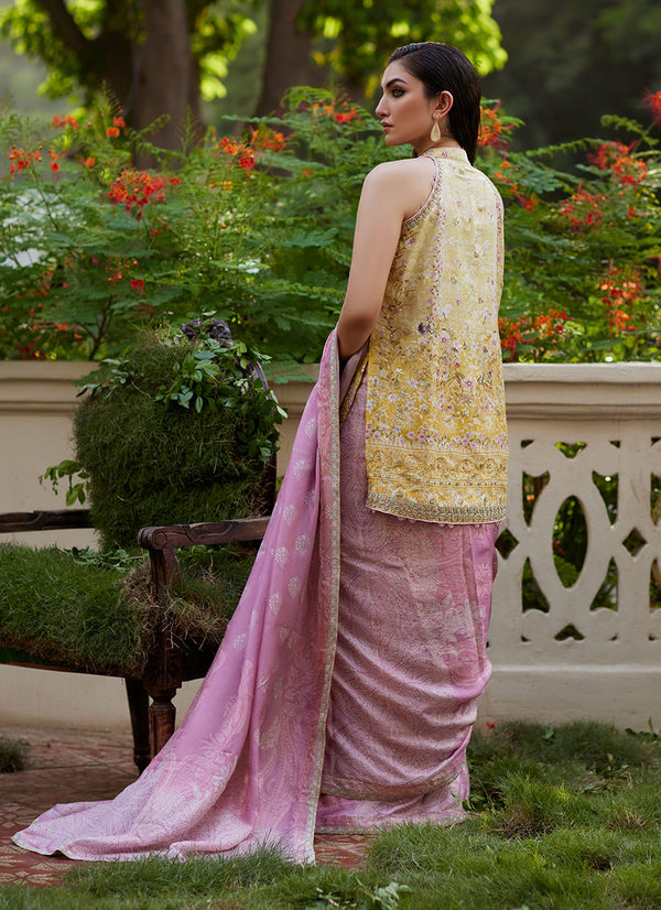 Farah Talib Aziz | Mayna Festive Prints 24 | Iqala Saree, Blouse And Jacket by Farah Talib Aziz - Designer Dress - Type: Ladies Clothes - Available at Libayah - 100% Original