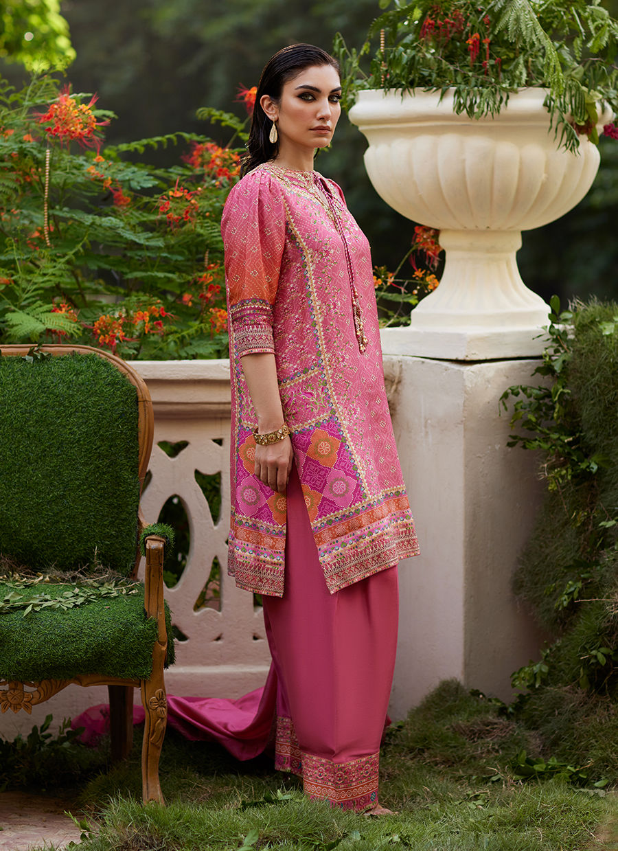 Farah Talib Aziz | Mayna Festive Prints 24 | Abila Shirt And Dupatta by Farah Talib Aziz - Designer Dress - Type: Ladies Clothes - Available at Libayah - 100% Original