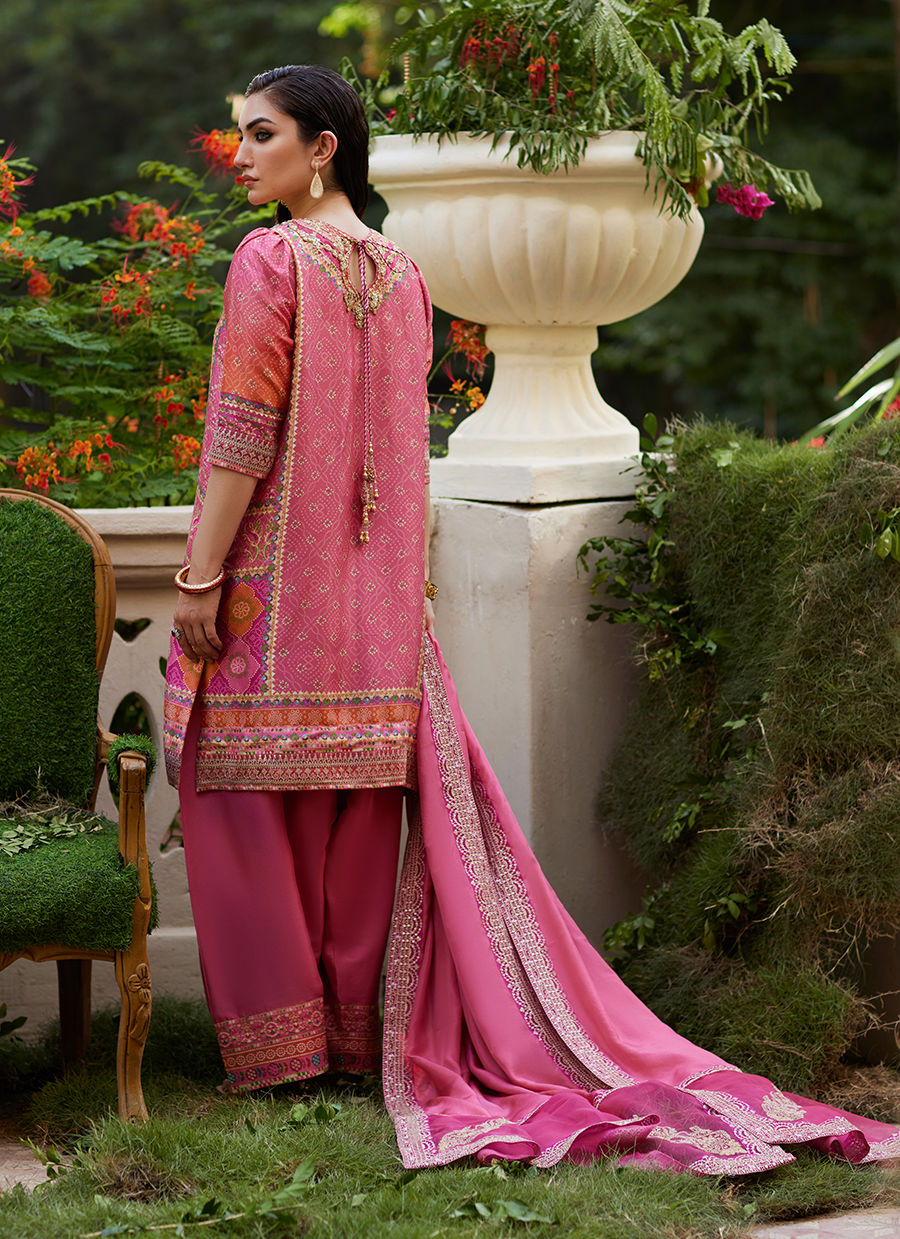 Farah Talib Aziz | Mayna Festive Prints 24 | Abila Shirt And Dupatta by Farah Talib Aziz - Designer Dress - Type: Ladies Clothes - Available at Libayah - 100% Original