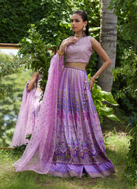 Farah Talib Aziz | Mayna Festive Prints 24 | Ferazia Embellished Lehenga Choli by Farah Talib Aziz - Designer Dress - Type: Ladies Clothes - Available at Libayah - 100% Original