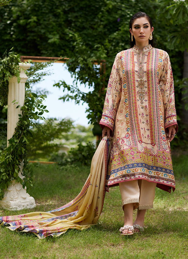 Farah Talib Aziz | Mayna Festive Prints 24 | Delkash Shirt And Dupatta by Farah Talib Aziz - Designer Dress - Type: Ladies Clothes - Available at Libayah - 100% Original