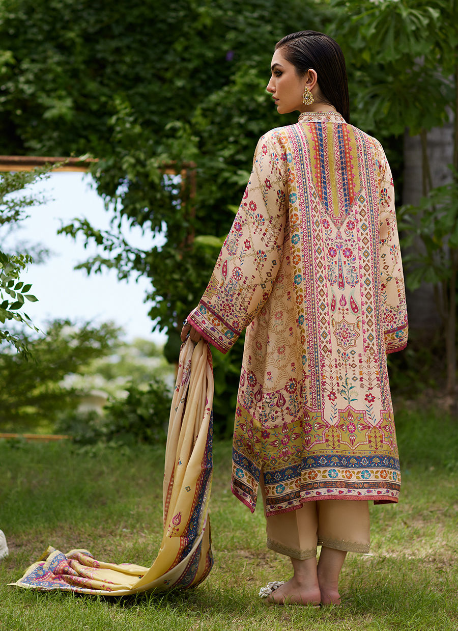 Farah Talib Aziz | Mayna Festive Prints 24 | Delkash Shirt And Dupatta by Farah Talib Aziz - Designer Dress - Type: Ladies Clothes - Available at Libayah - 100% Original