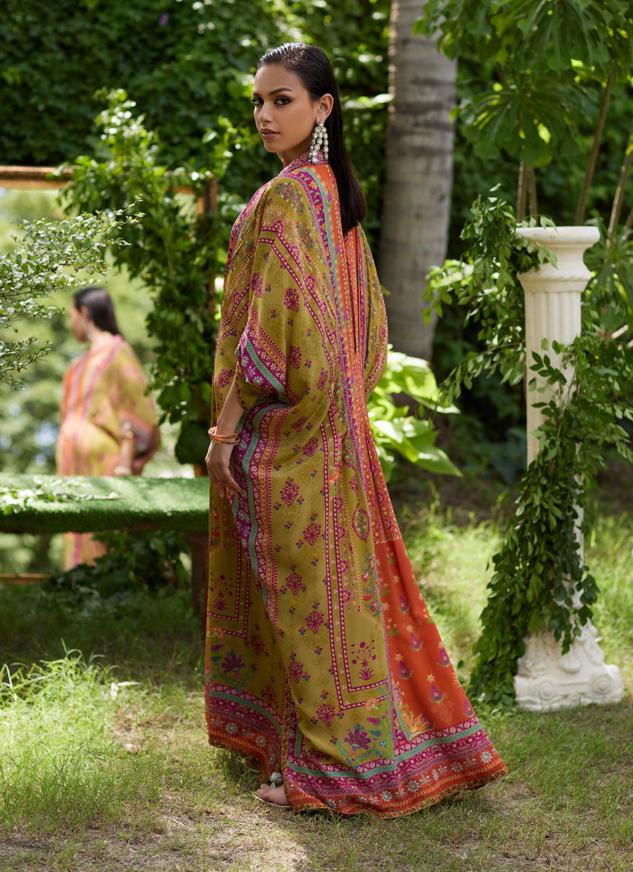 Farah Talib Aziz | Mayna Festive Prints 24 | Qailah Kaftan by Farah Talib Aziz - Designer Dress - Type: Ladies Clothes - Available at Libayah - 100% Original