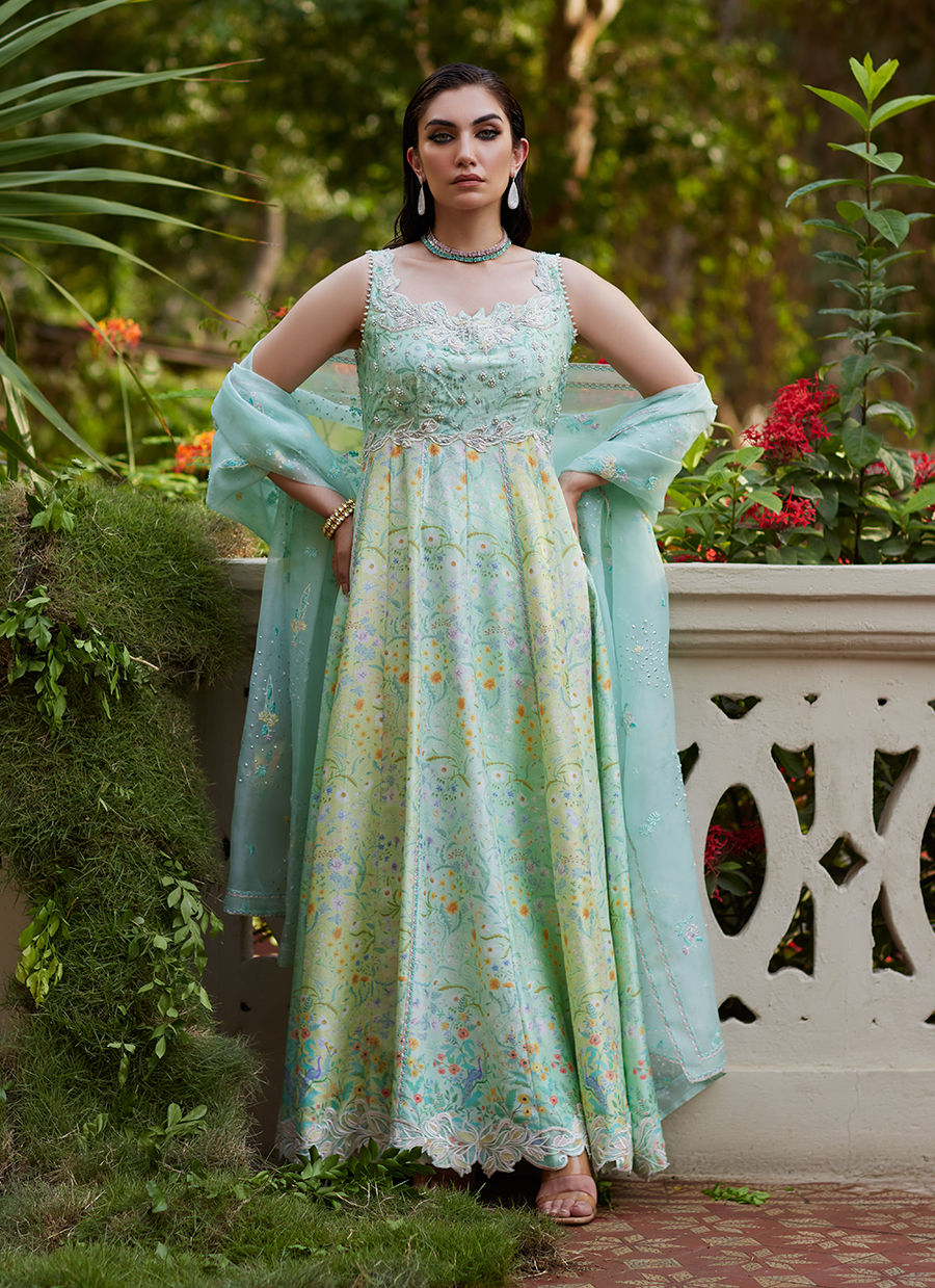 Farah Talib Aziz | Mayna Festive Prints 24 | Ifaa Kalidaar by Farah Talib Aziz - Designer Dress - Type: Ladies Clothes - Available at Libayah - 100% Original