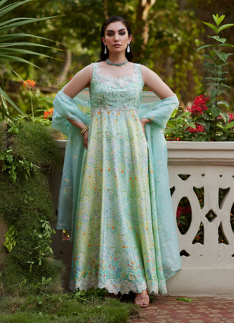 Farah Talib Aziz | Mayna Festive Prints 24 | Ifaa Kalidaar by Farah Talib Aziz - Designer Dress - Type: Ladies Clothes - Available at Libayah - 100% Original