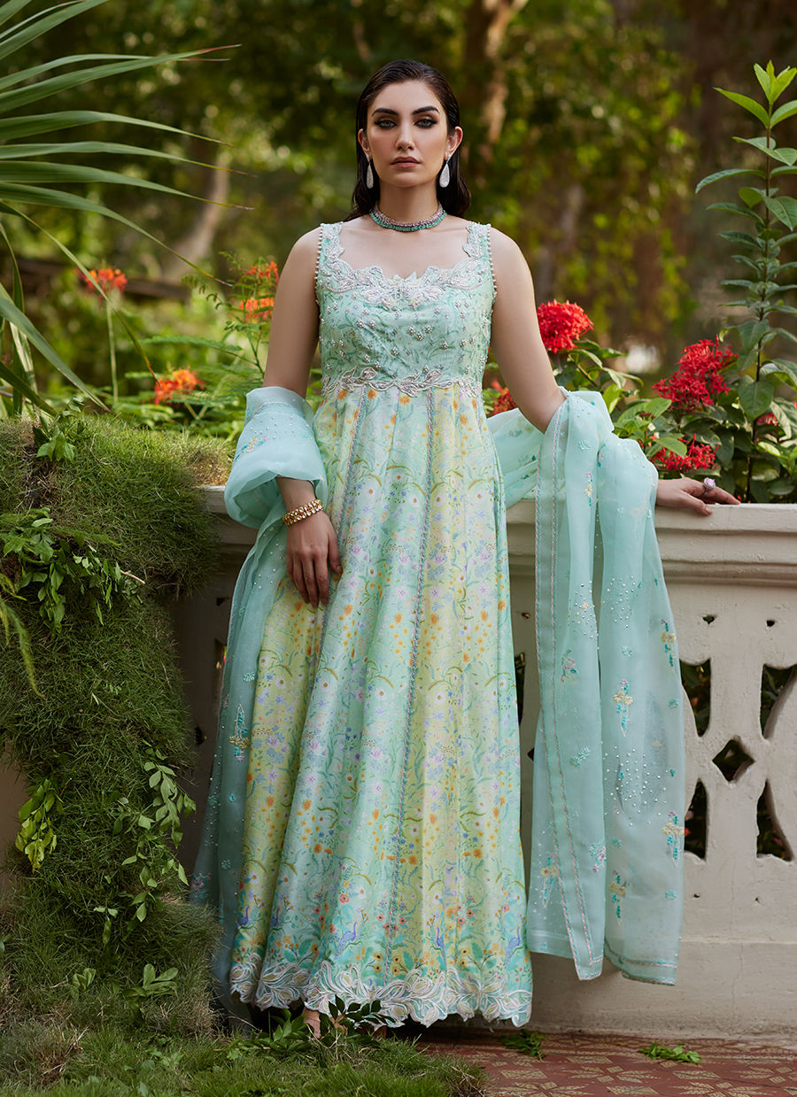 Farah Talib Aziz | Mayna Festive Prints 24 | Ifaa Kalidaar by Farah Talib Aziz - Designer Dress - Type: Ladies Clothes - Available at Libayah - 100% Original