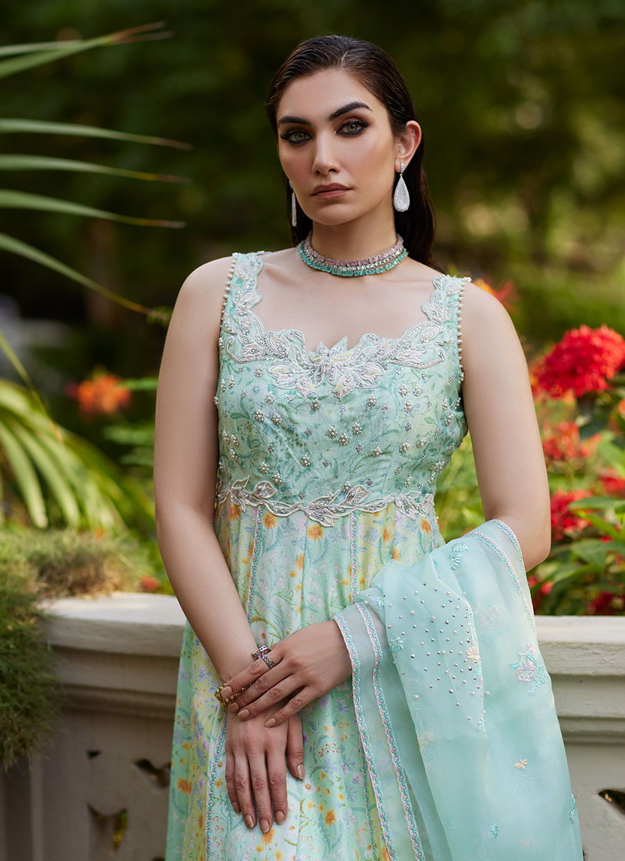 Farah Talib Aziz | Mayna Festive Prints 24 | Ifaa Kalidaar by Farah Talib Aziz - Designer Dress - Type: Ladies Clothes - Available at Libayah - 100% Original