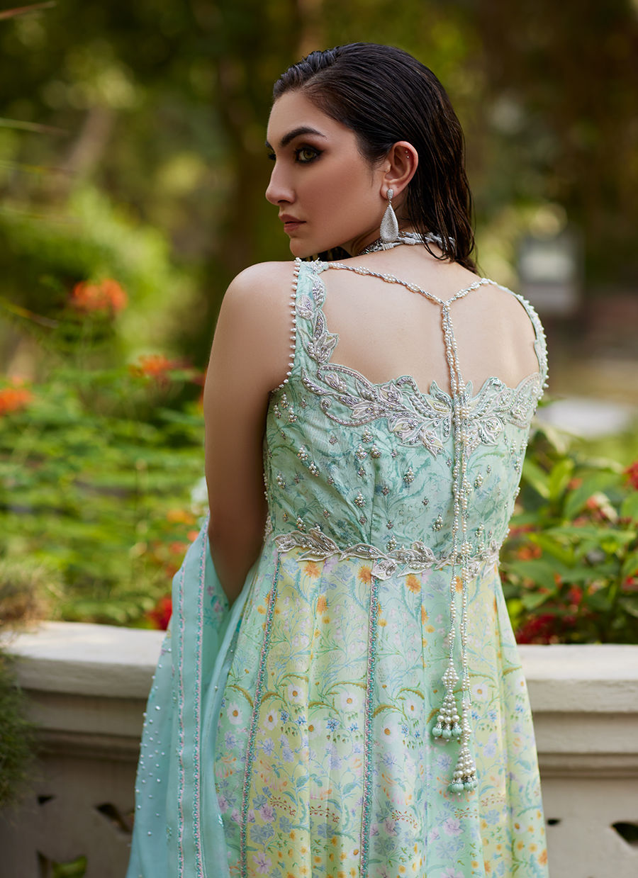 Farah Talib Aziz | Mayna Festive Prints 24 | Ifaa Kalidaar by Farah Talib Aziz - Designer Dress - Type: Ladies Clothes - Available at Libayah - 100% Original