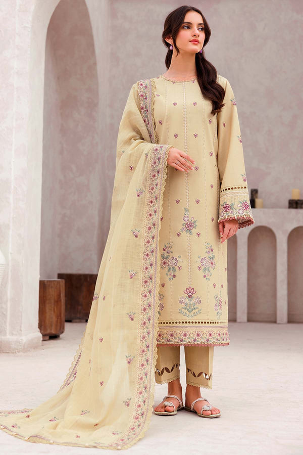 Farasha | Bahaar Embroidered Lawn | Surreal Beige by Farasha - Designer Dress - Type: Ladies Clothes - Available at Libayah - 100% Original
