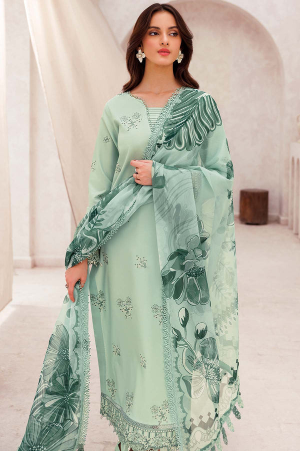Farasha | Bahaar Embroidered Lawn | Aqua Cascade by Farasha - Designer Dress - Type: Ladies Clothes - Available at Libayah - 100% Original