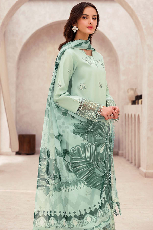 Farasha | Bahaar Embroidered Lawn | Aqua Cascade by Farasha - Designer Dress - Type: Ladies Clothes - Available at Libayah - 100% Original