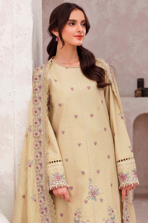 Farasha | Bahaar Embroidered Lawn | Surreal Beige by Farasha - Designer Dress - Type: Ladies Clothes - Available at Libayah - 100% Original