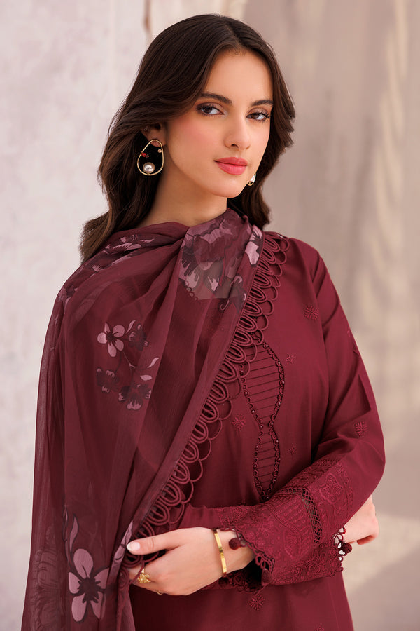 Farasha | Bahaar Embroidered Lawn | Regal Orchid by Farasha - Designer Dress - Type: Ladies Clothes - Available at Libayah - 100% Original