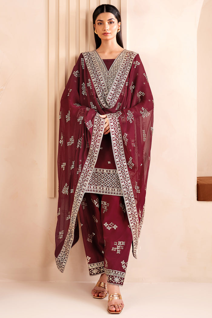 Farasha | Lumiere Formals | Carmine by Farasha - Designer Dress - Type: Ladies Clothes - Available at Libayah - 100% Original