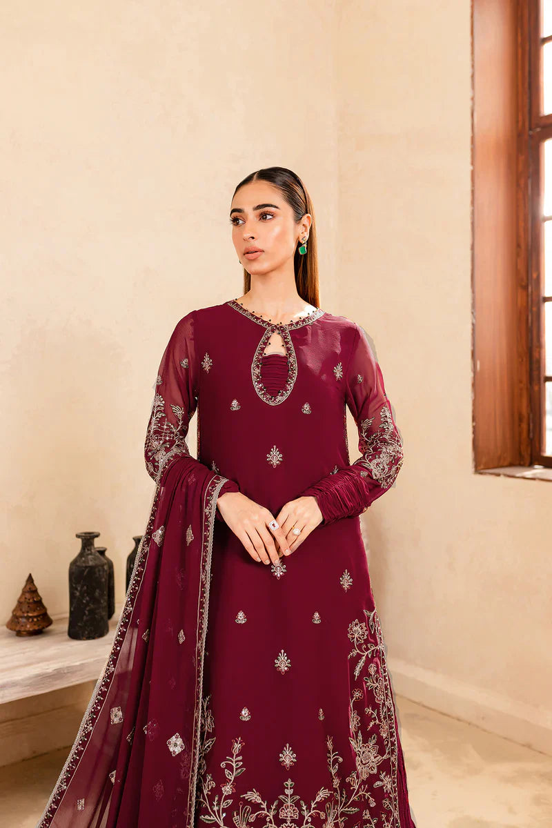 Farasha | Ritizer Festive Formals | Majestic Rouge by Farasha - Designer Dress - Type: Ladies Clothes - Available at Libayah - 100% Original