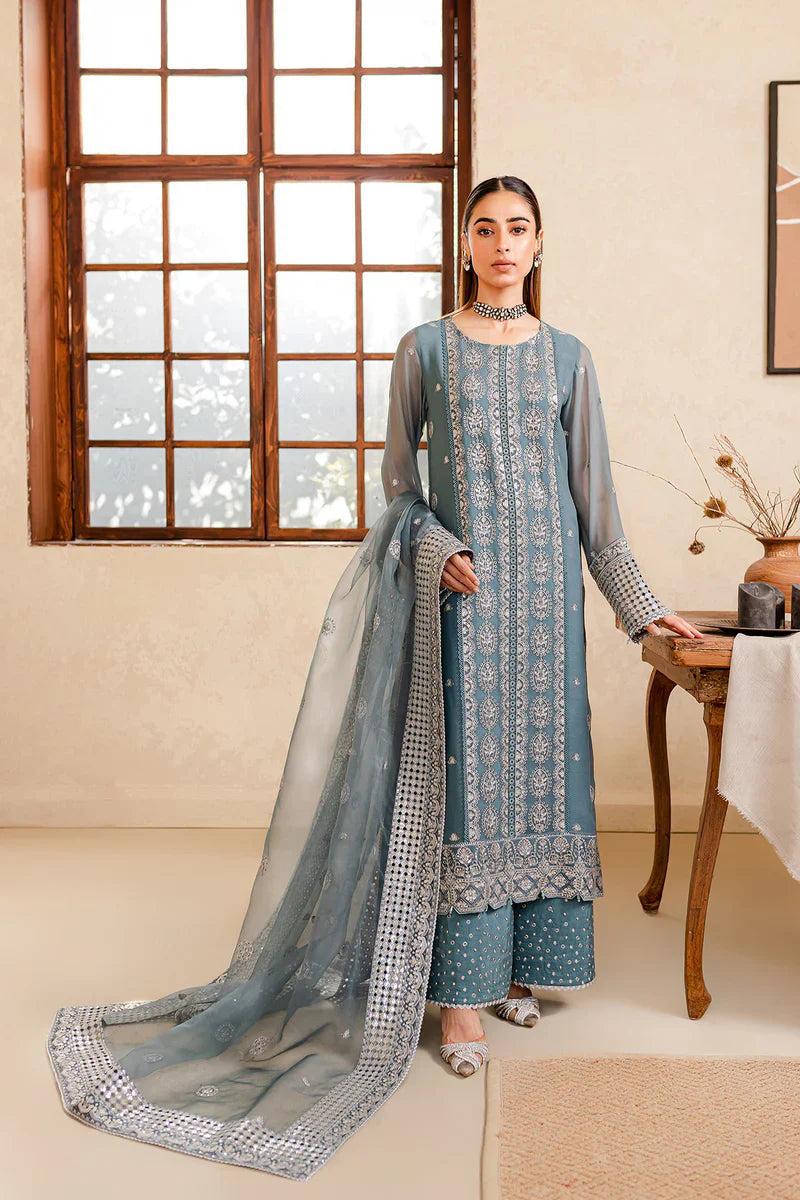 Farasha | Ritizer Festive Formals | Aqua Flora by Farasha - Designer Dress - Type: Ladies Clothes - Available at Libayah - 100% Original