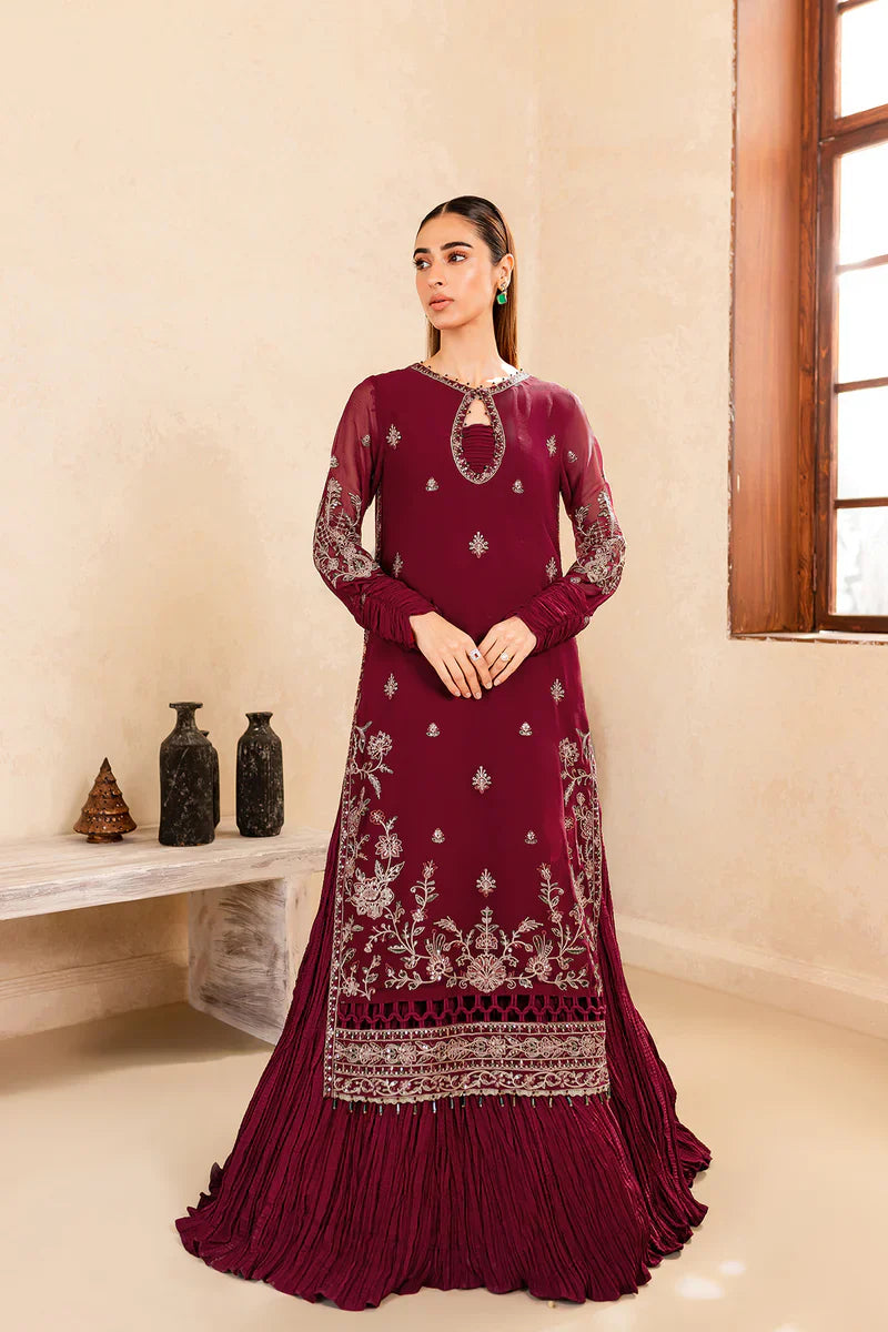 Farasha | Ritizer Festive Formals | Majestic Rouge by Farasha - Designer Dress - Type: Ladies Clothes - Available at Libayah - 100% Original