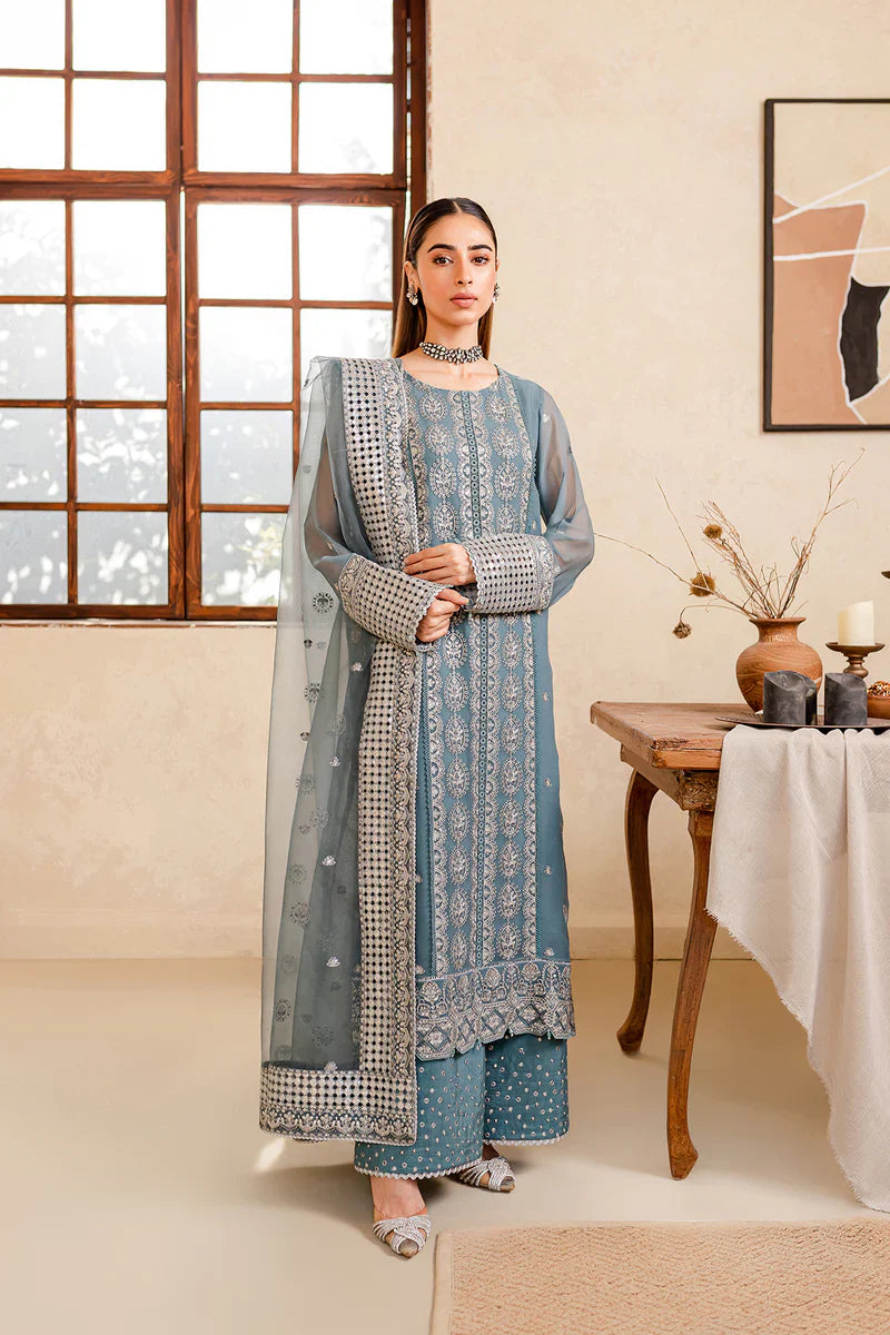 Farasha | Ritizer Festive Formals | Aqua Flora by Farasha - Designer Dress - Type: Ladies Clothes - Available at Libayah - 100% Original