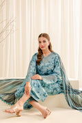 Farasha | Printed Essentials | AQUA BERYL by Farasha - Designer Dress - Type: Ladies Clothes - Available at Libayah - 100% Original