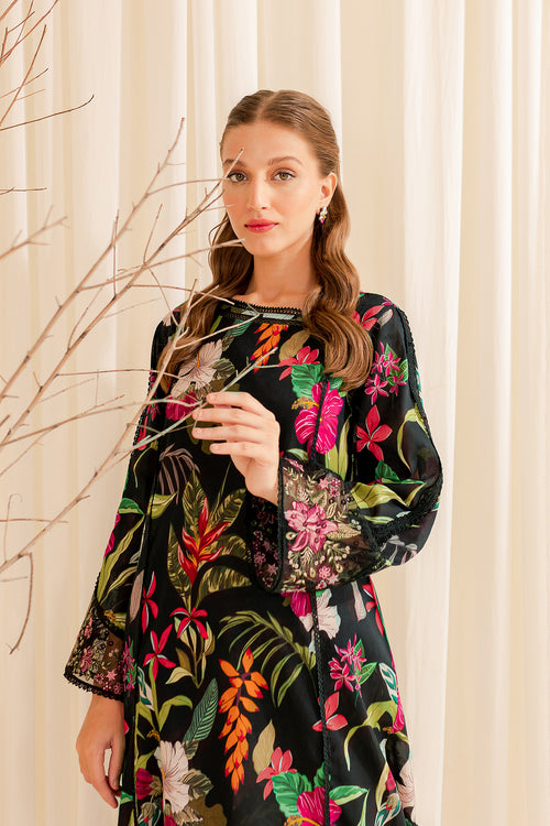 Farasha | Printed Essentials | EBONY PASSION by Farasha - Designer Dress - Type: Ladies Clothes - Available at Libayah - 100% Original