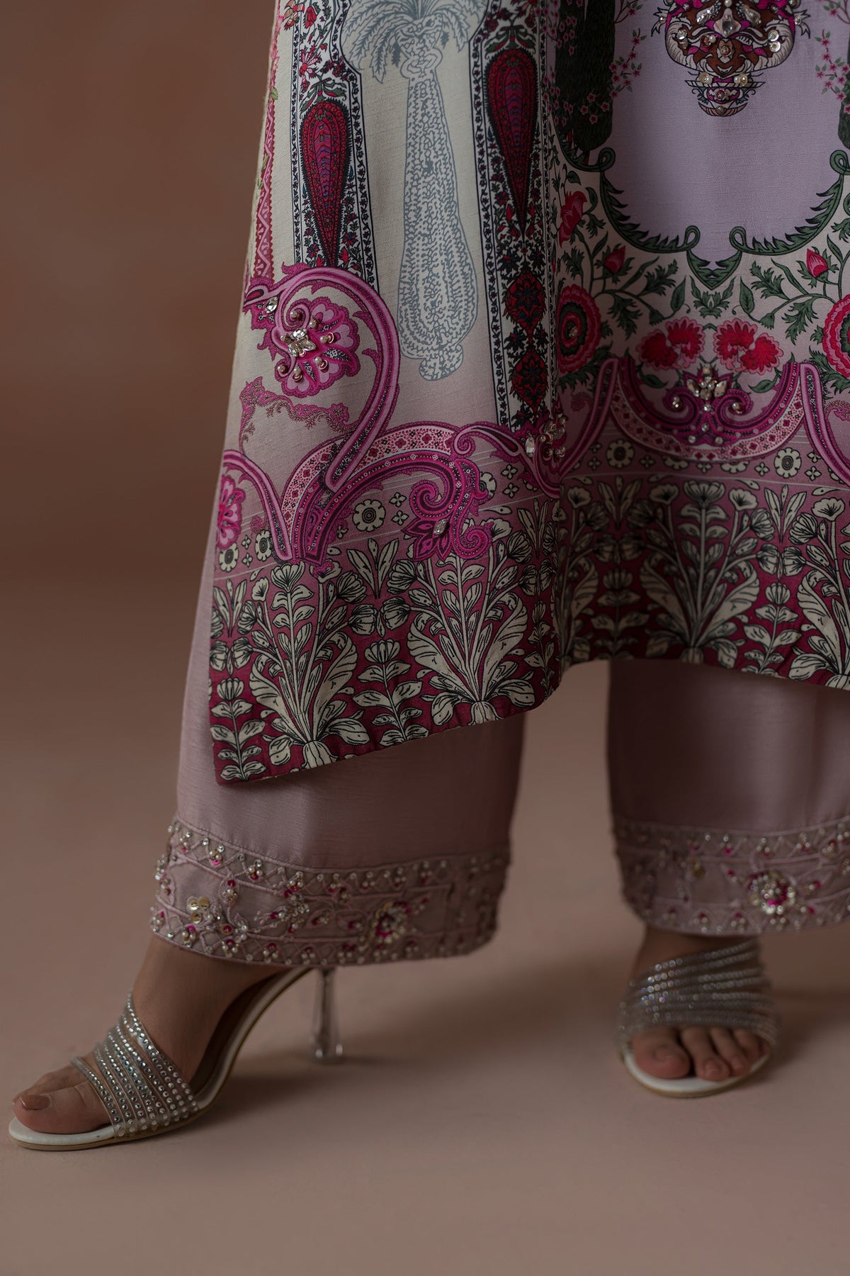 Ammara Khan | Flo 25 | Raspberry Cooler Long shirt Set (D-05) by Ammara Khan - Designer Dress - Type: Ladies Clothes - Available at Libayah - 100% Original