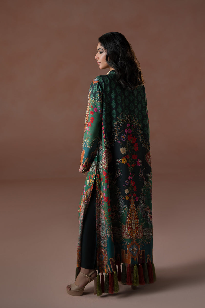 Ammara Khan | Flo 25 | Forest Floral Tassel Kaftan Set (D-06) by Ammara Khan - Designer Dress - Type: Ladies Clothes - Available at Libayah - 100% Original