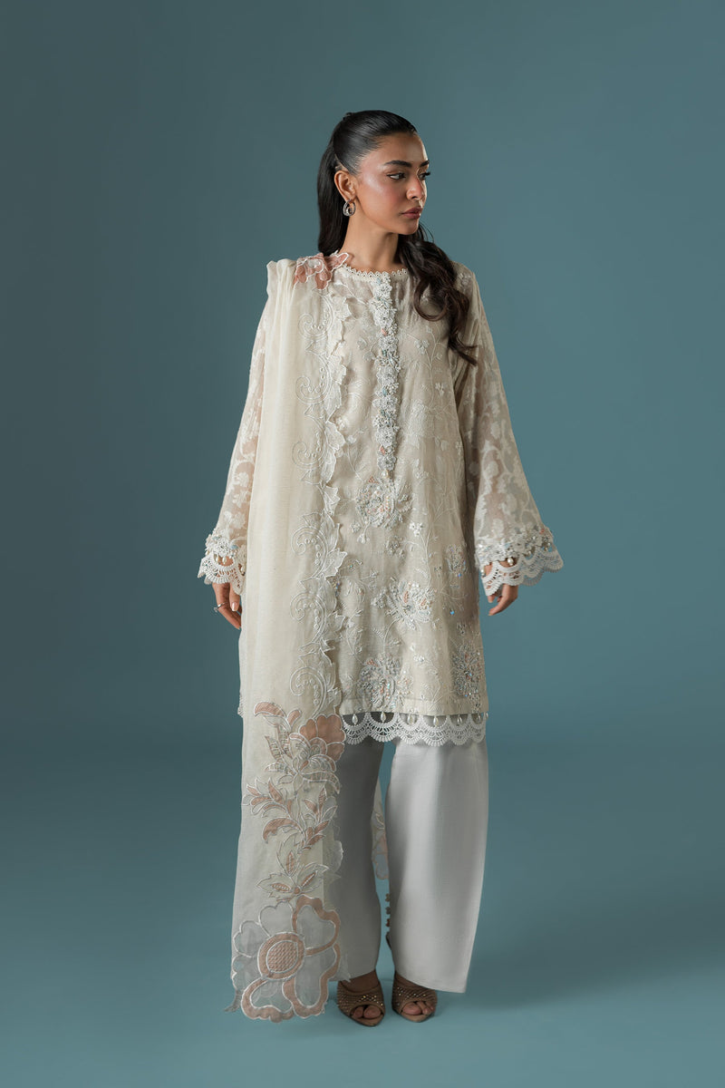 Ammara Khan | Flo 25 | Pearl Spring Lily Shalwar Set (D-10) by Ammara Khan - Designer Dress - Type: Ladies Clothes - Available at Libayah - 100% Original