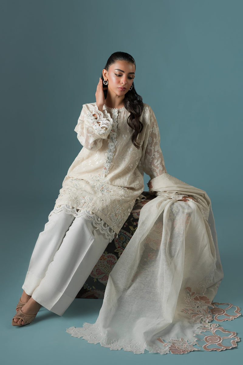 Ammara Khan | Flo 25 | Pearl Spring Lily Shalwar Set (D-10) by Ammara Khan - Designer Dress - Type: Ladies Clothes - Available at Libayah - 100% Original