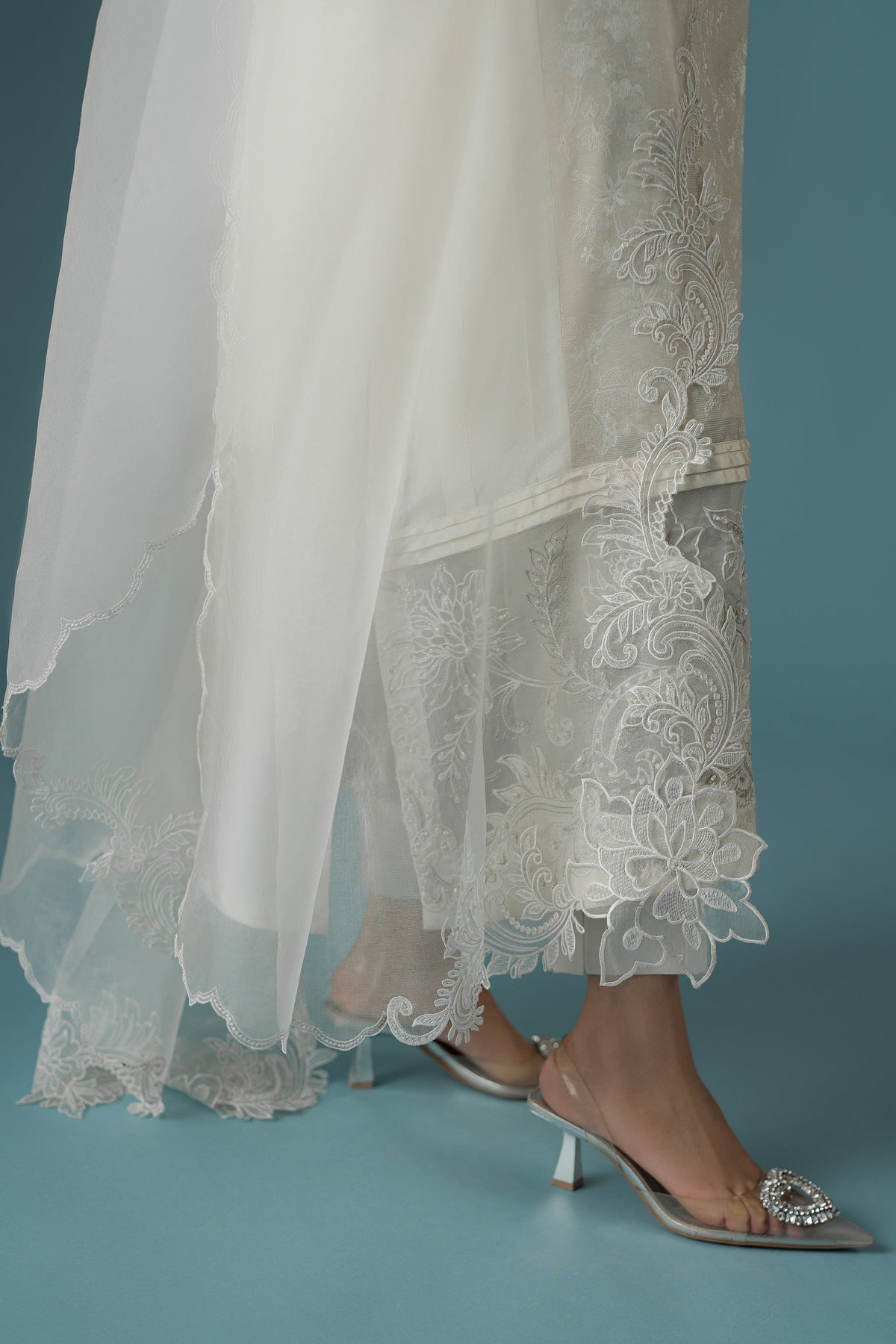 Ammara Khan | Flo 25 | Chandni Rani Long Kurta Set (D-11) by Ammara Khan - Designer Dress - Type: Ladies Clothes - Available at Libayah - 100% Original