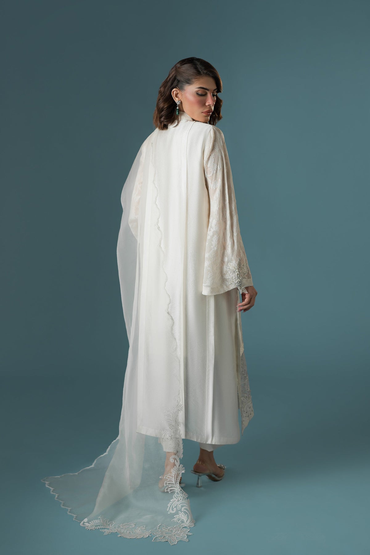 Ammara Khan | Flo 25 | Chandni Rani Long Kurta Set (D-11) by Ammara Khan - Designer Dress - Type: Ladies Clothes - Available at Libayah - 100% Original